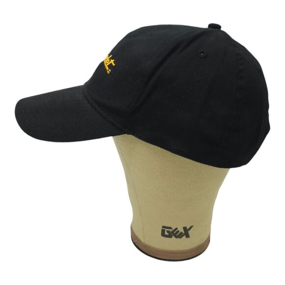 Cub Cadet Cap Embroidered Logo Strapback Trucker Baseball Black Yellow Hat - Picture 10 of 13